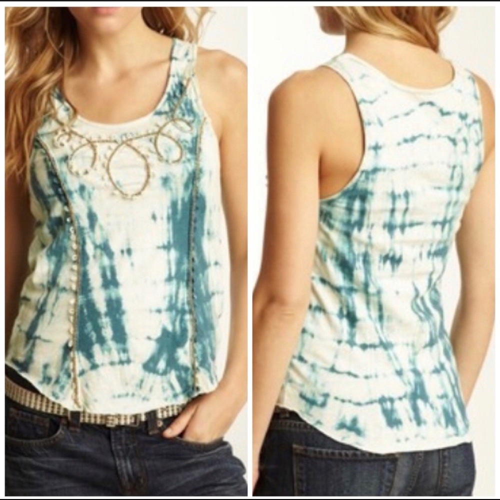 Free People Boho Tie Dye Tank